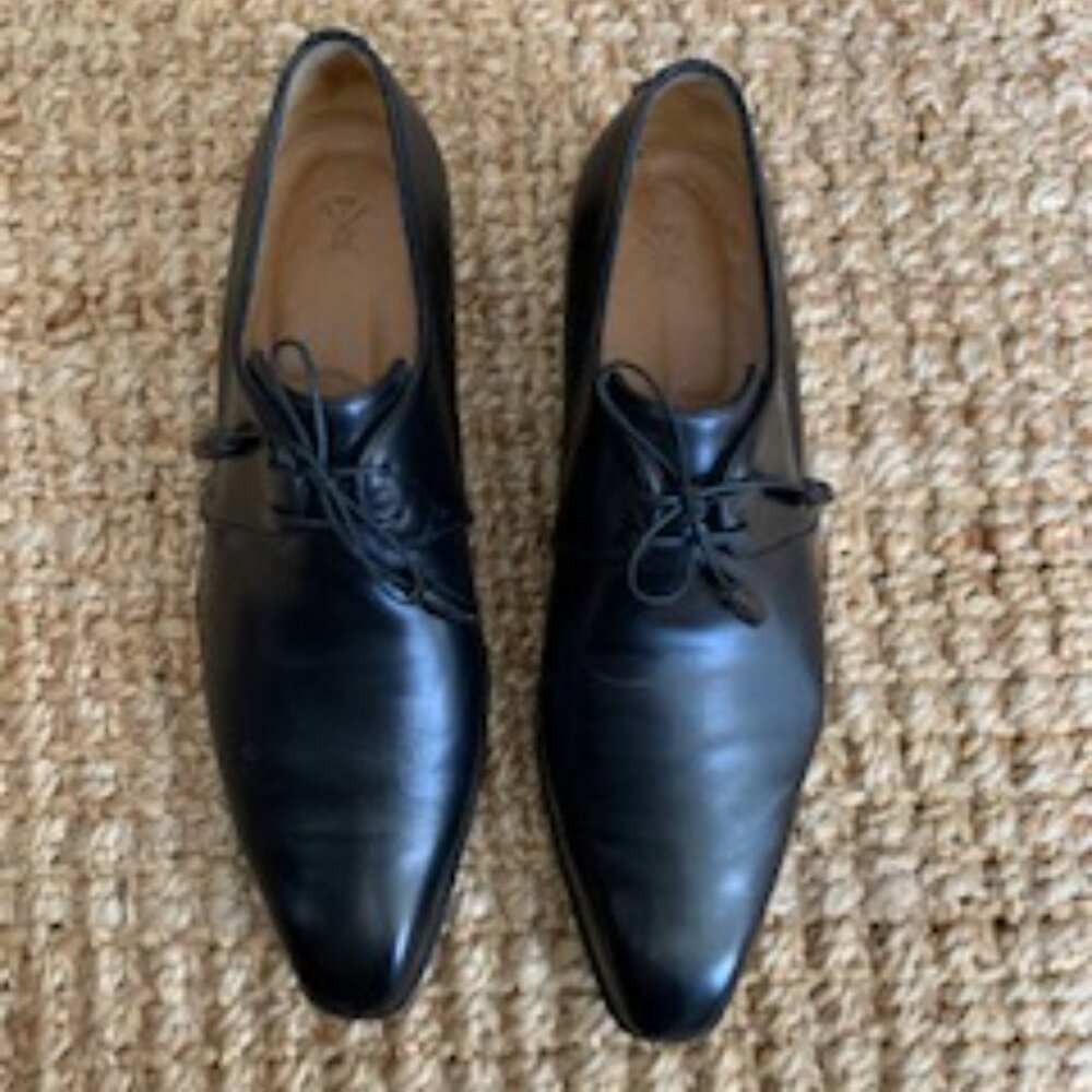 Sutor Mantellassi Men's Black Leather Oxfords
